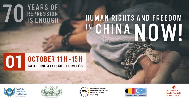 Tibetans, Uyghurs and Chinese dissidents to march for human rights on China’s National Day