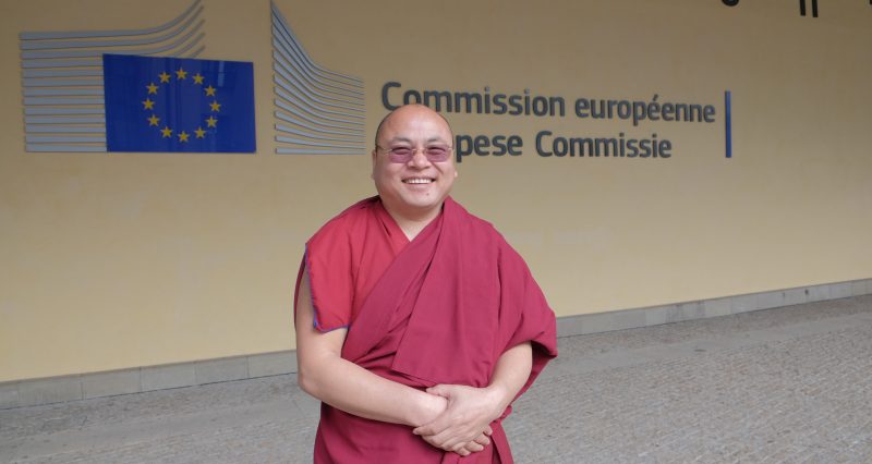 Golog Jigme, leading human rights defender, briefs European Parliament, high-level officials in Brussels