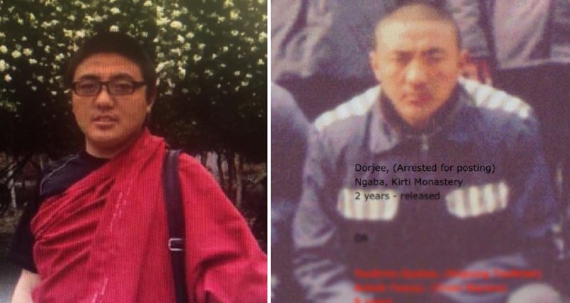 Monk sentenced to 3 years in prison, possibly for contacting people outside Tibet