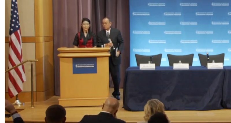 Tibetan activist, whose lama uncle died in Chinese prison, calls for justice at US religious freedom event