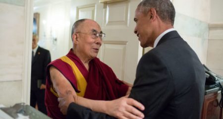 President Barack Obama meets with His Holiness the Dalai Lama