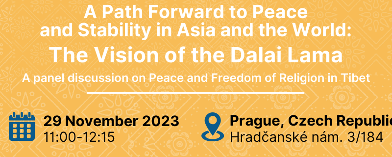 Upcoming event: Panel discussion on Peace and Freedom of Religion in Tibet – 29 November 2023