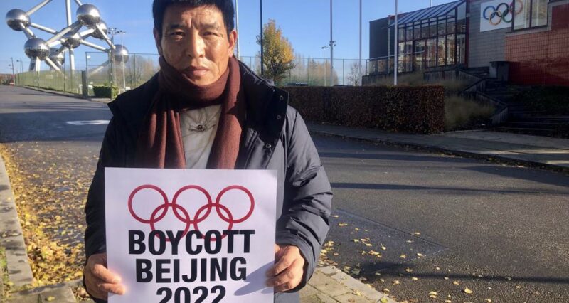Dhondup Wangchen calls on the EU and Belgium to boycott China’s 2022 Olympics during visit in Brussels