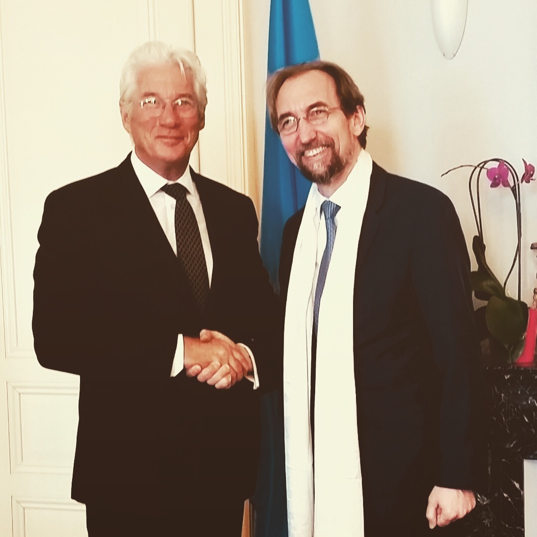 Tibet - Richard Gere - UN High Commissioner - Zeid bin Ra’ad Zeid al-Hussein