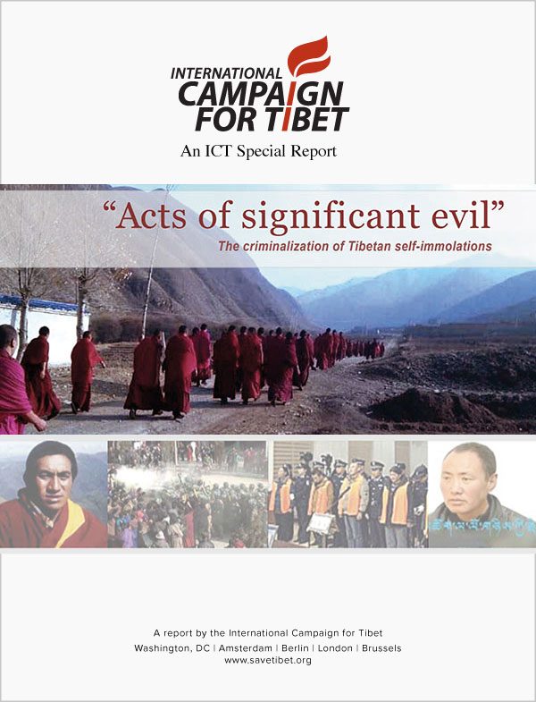 New ICT report: “Acts of significant evil – The criminalisation of Tibetan self-immolations”